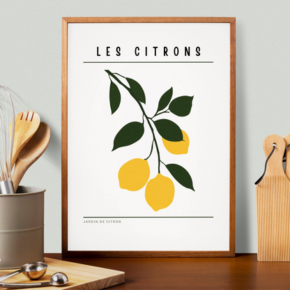 Affiche Les Citrons