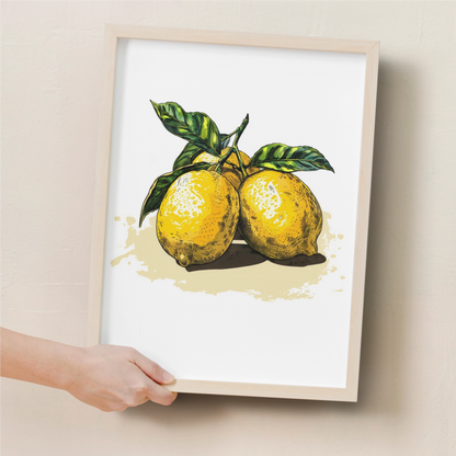 Affiche Citron Vintage