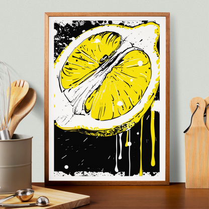 Affiche Citron Noir