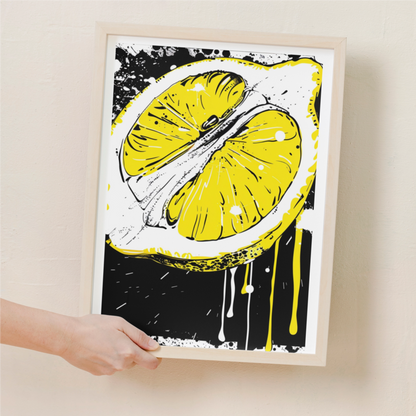 Affiche Citron Noir