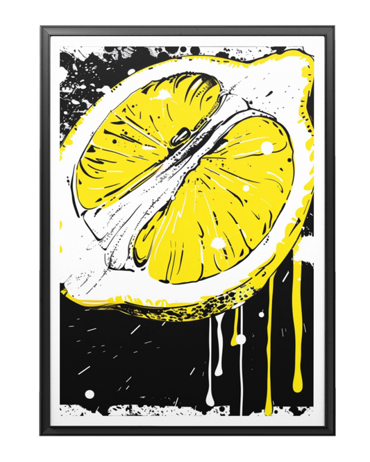 Affiche Citron Noir