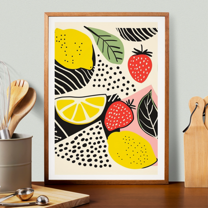 Affiche Citron Fraise