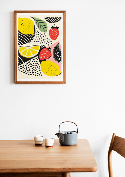 Affiche Citron Fraise