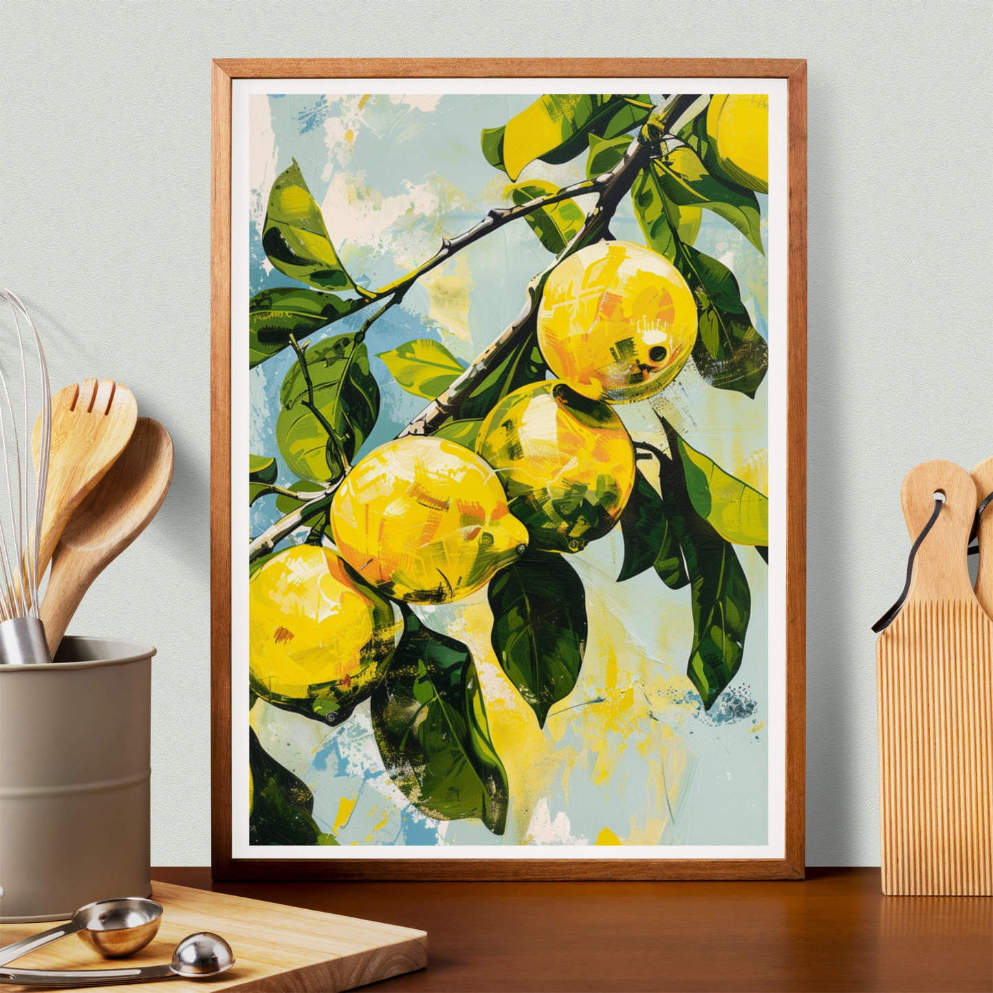 Affiche Citron Vintage Illustration