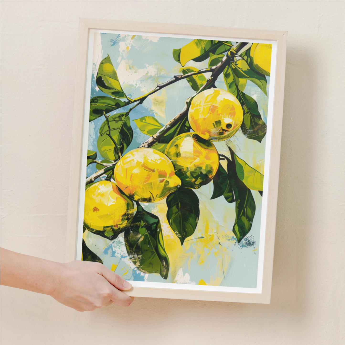 Affiche Citron Vintage Illustration