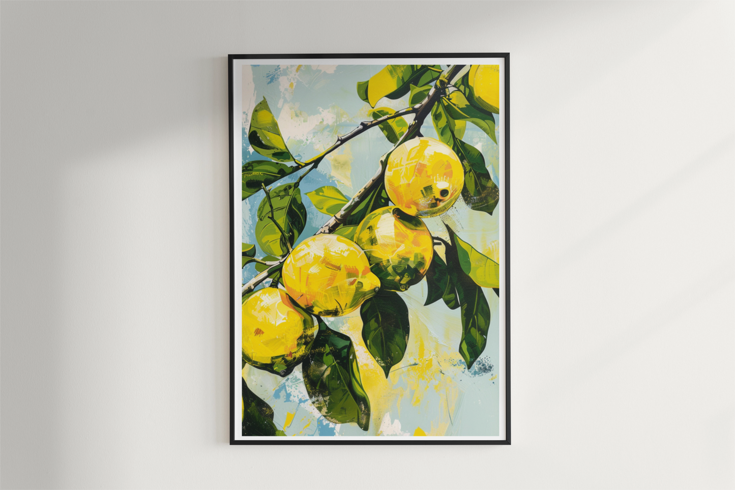 Affiche Citron Vintage Illustration