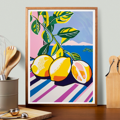 Affiche Citron Amalfi