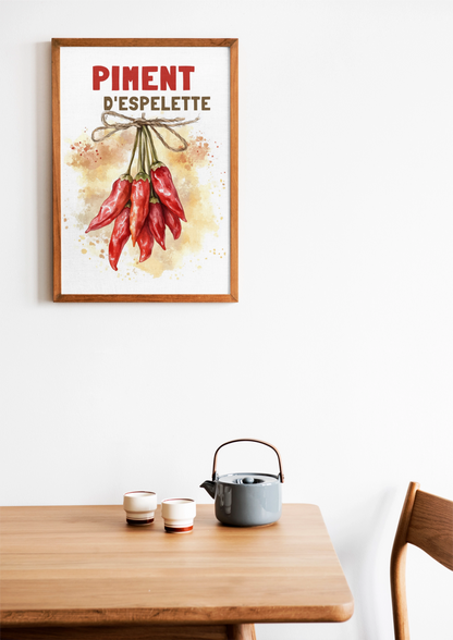 Affiche Piment d'Espelette