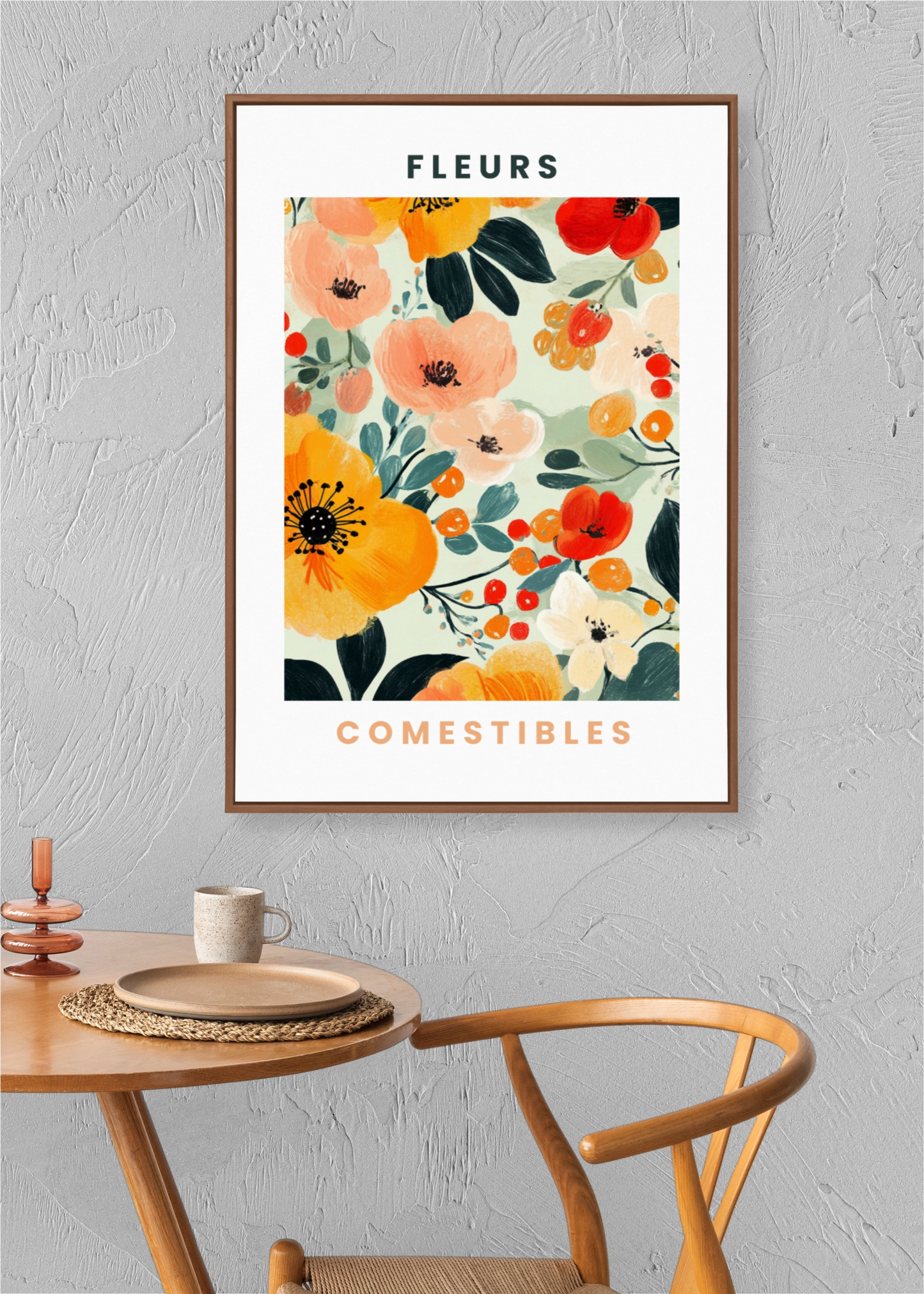 Affiche Fleurs Comestibles