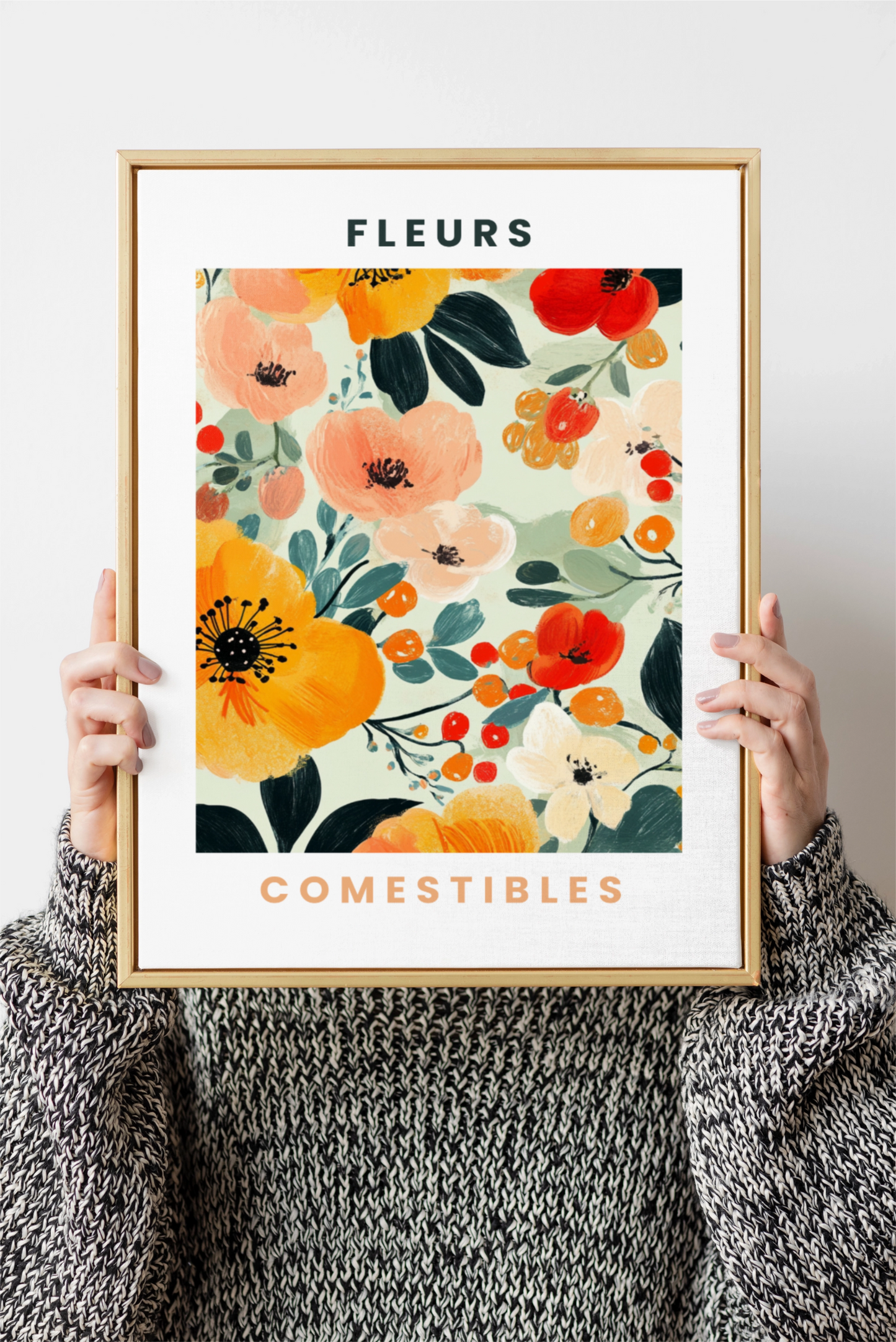 Affiche Fleurs Comestibles