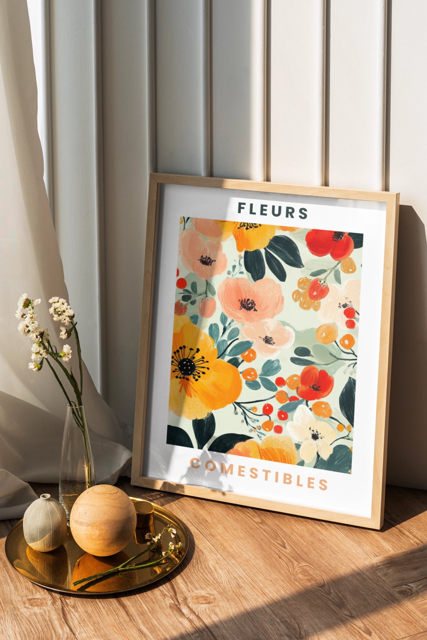 Affiche Fleurs Comestibles