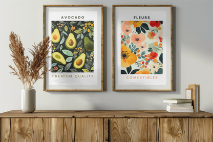 Affiche Fleurs Comestibles